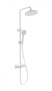 Душевая стойка Wonzon & Woghand Neo WW-B3035-A-MW с термостатом белый матовый